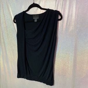 Cynthia Rowley | Black Draped Top